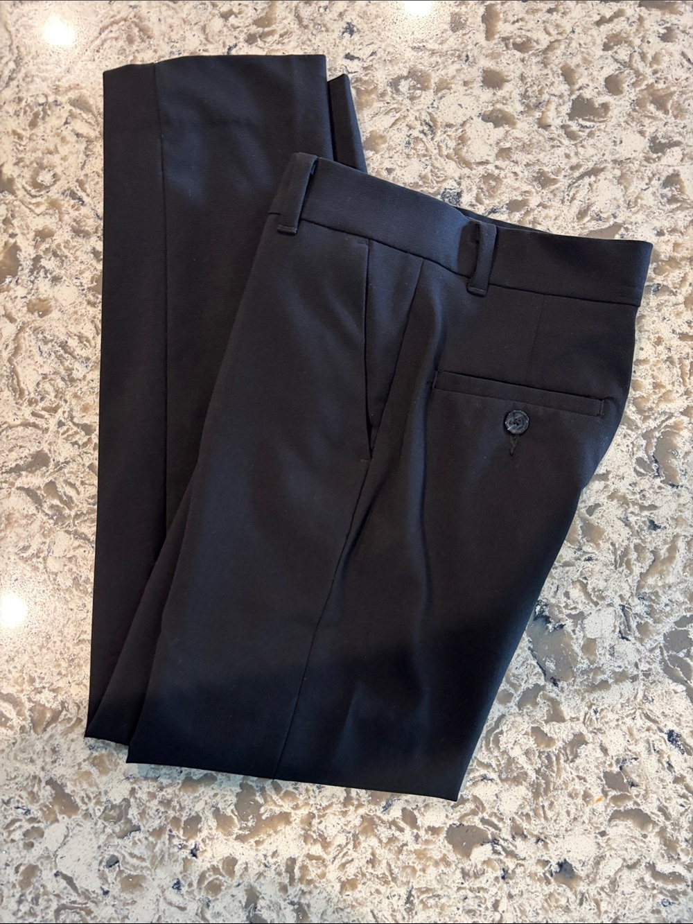 Boys Calvin Klein Black Dress Pants
